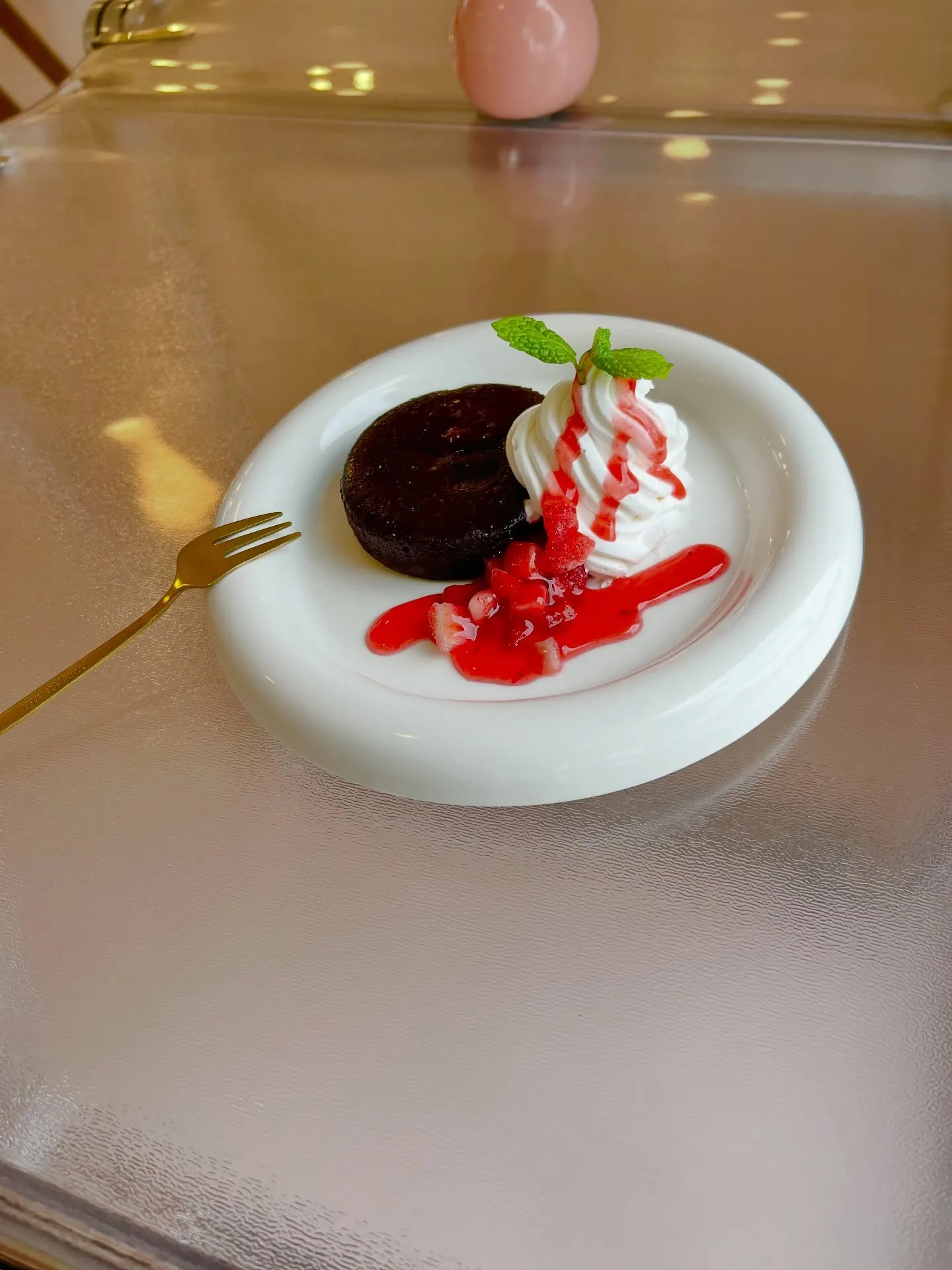 近日メニューに仲間入りするフォンダンショコラ🍫