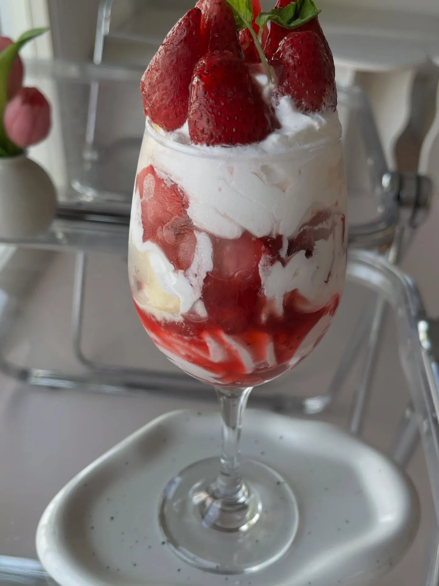 みんな大好き “いちごパフェ🍓” をラインナップに追加しました✨