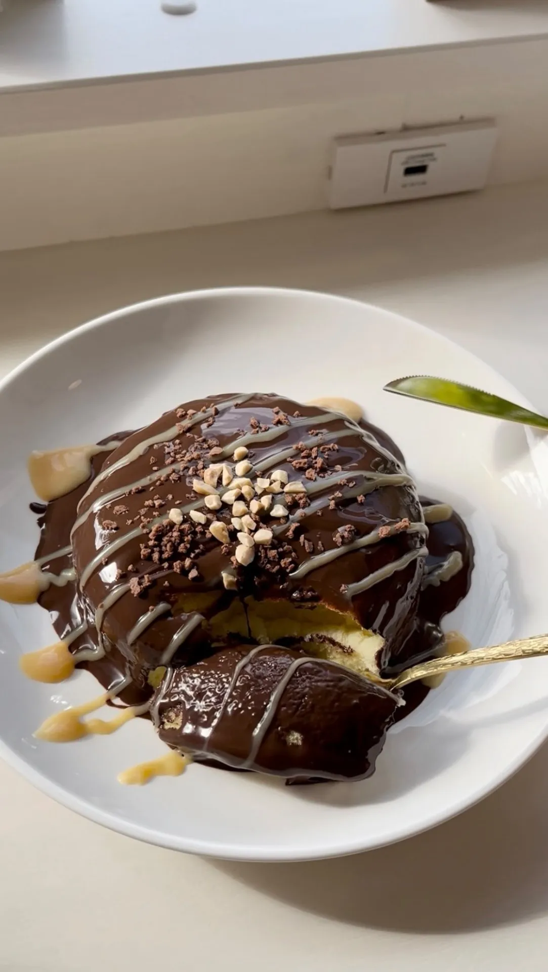 新作✨ふわふわパンケーキのショコラグラサージュ🍫