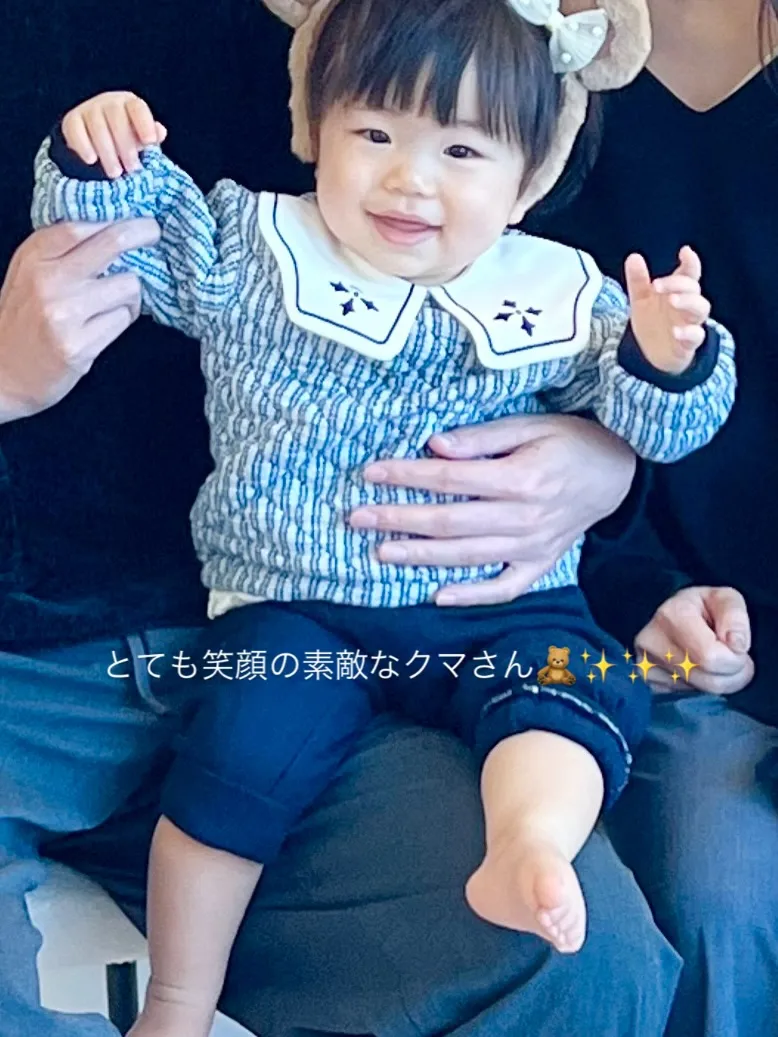 とても笑顔の素敵なクマさん登場🧸