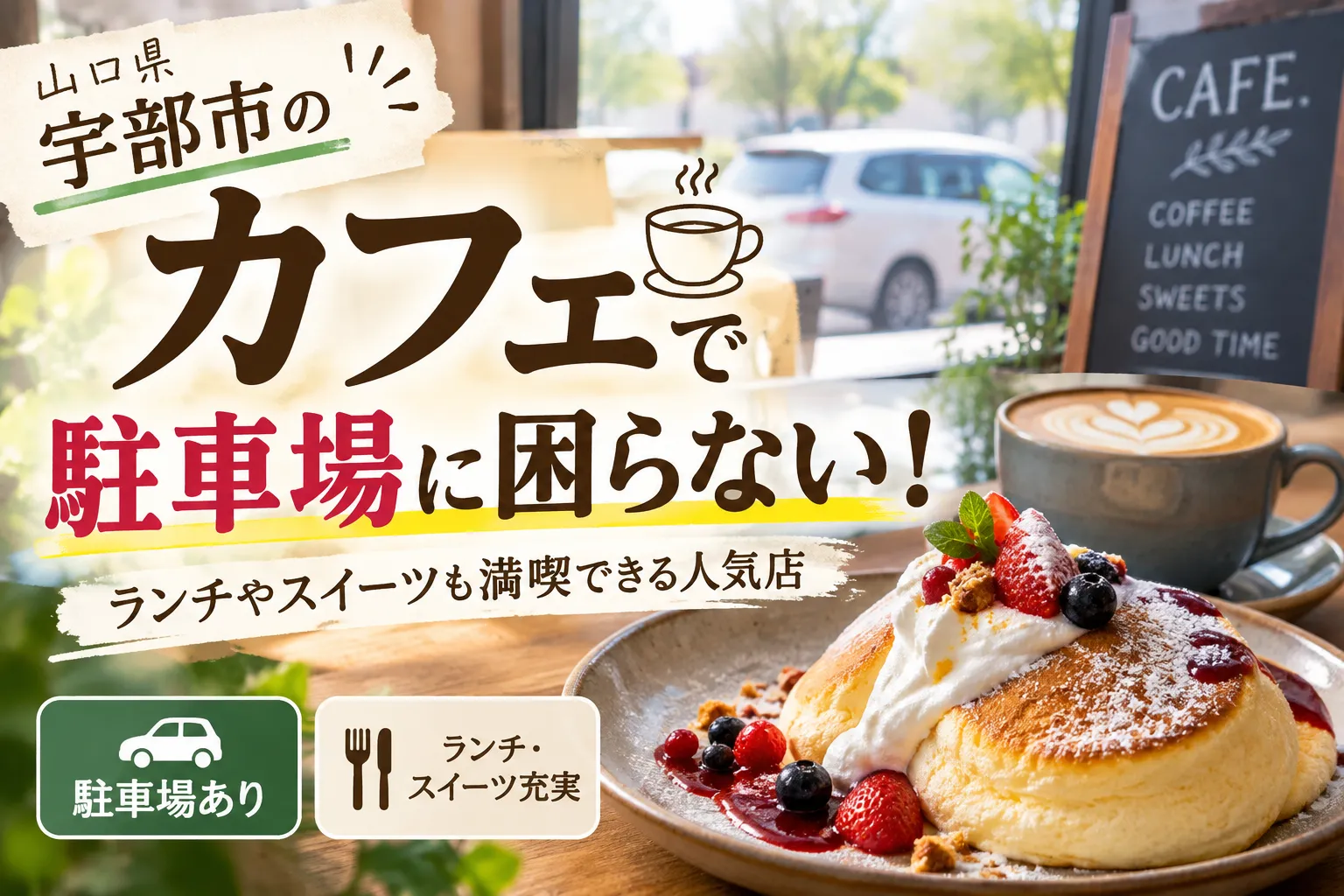 宇部市のカフェで駐車場に困らない!ランチやスイーツも満喫できる人気店ガイド